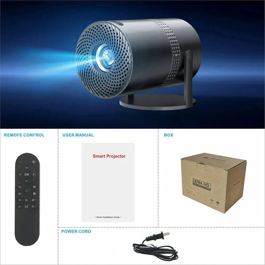Salange P300 Mini Portable Projector – 4K Decoding, Android 11, WiFi & Bluetooth 5.1