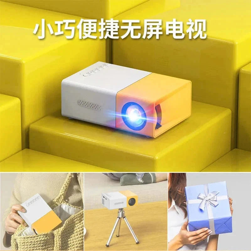 1080P Full HD Mini Projector – 4K Video Playback, Portable LED, HDMI & WiFi Connectivity