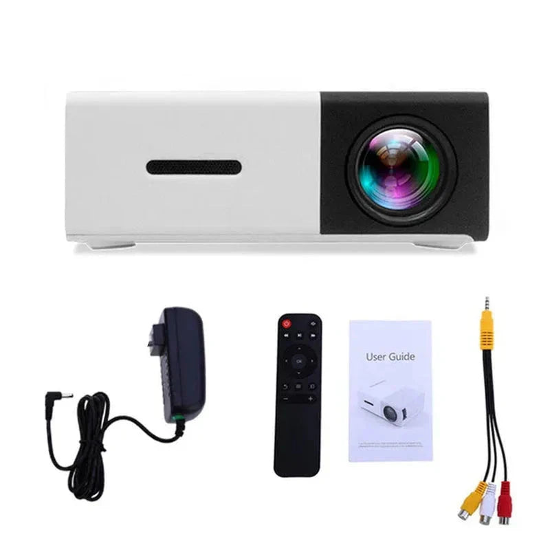 1080P Full HD Mini Projector – 4K Video Playback, Portable LED, HDMI & WiFi Connectivity