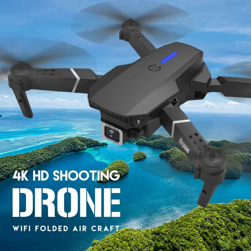 E88 Pro Foldable Drone with 4K Camera – WiFi FPV, Altitude Hold, Beginner-Friendly Quadcopter