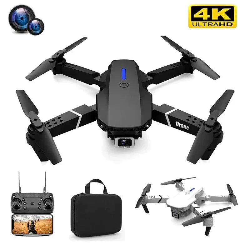E88 Pro Foldable Drone with 4K Camera – WiFi FPV, Altitude Hold, Beginner-Friendly Quadcopter
