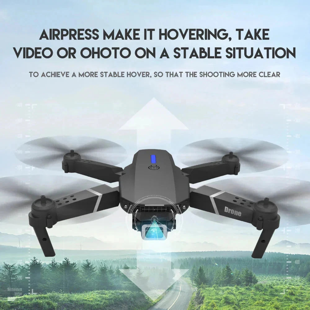 E88 Pro Foldable Drone with 4K Camera – WiFi FPV, Altitude Hold, Beginner-Friendly Quadcopter